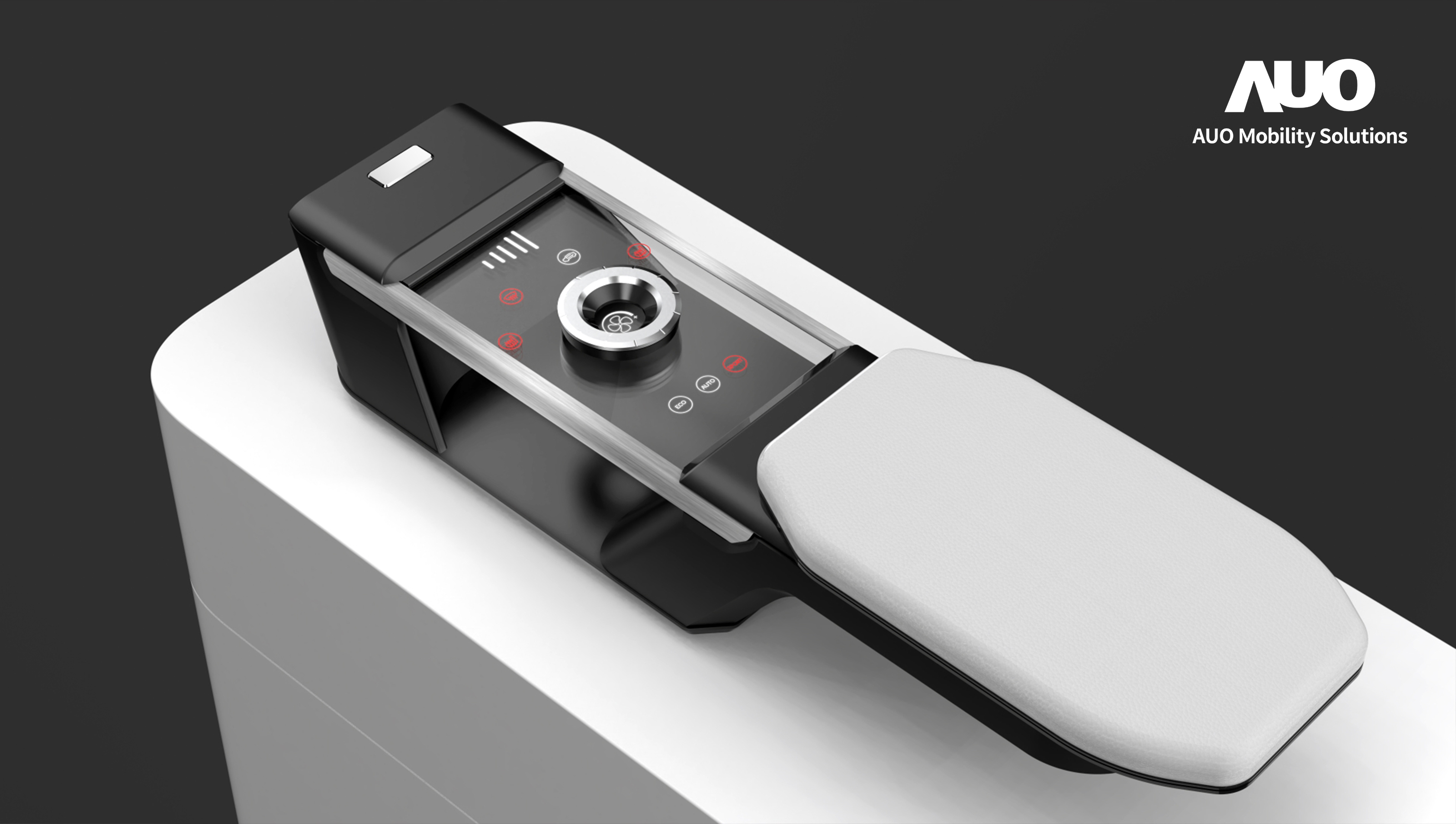 haobotiyu-好博(中国)智慧行动全新发表INVISY隐形科技系列，CrystalSense Console以最简约的机构设计，提供直觉控制的主动触觉回馈与压力感测，并且动态呈现、仅在需要时显示，打造未来座舱的极致互动体验。