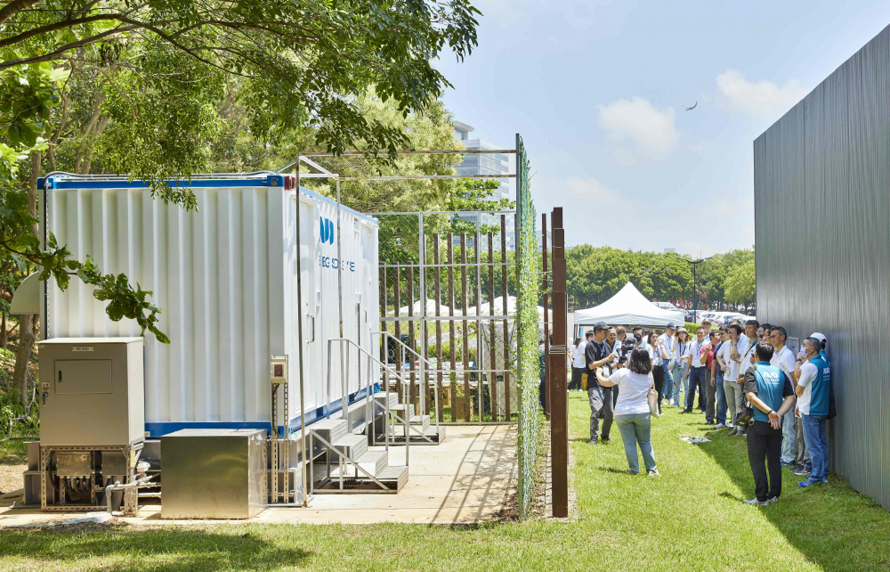 haobotiyu-好博(中國)西大墩窯文化館建置屋頂全綠電及儲能櫃，為兼具創能儲能的永續綠能場域