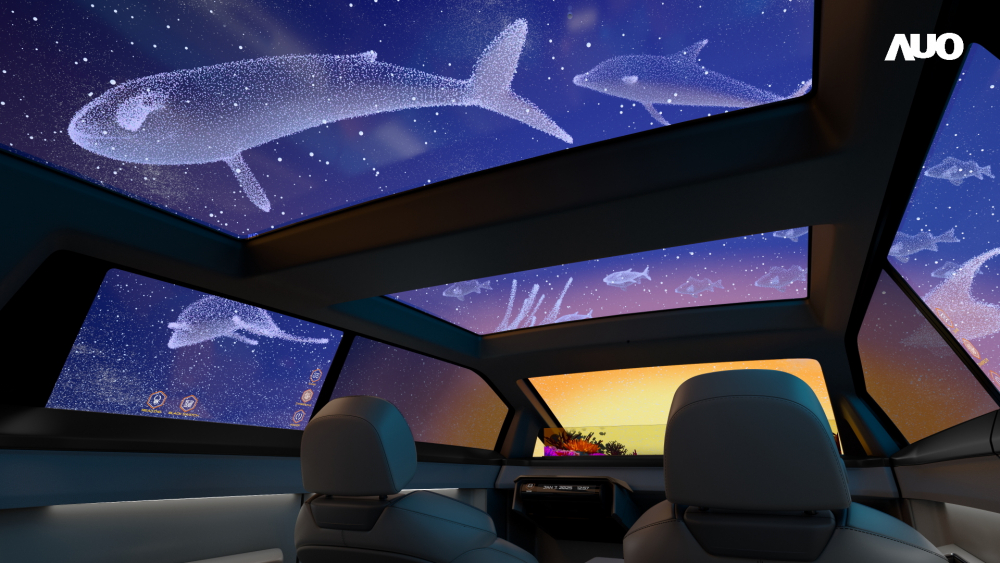 AUO showcases an array of industry-leading Micro LED Display HMI solutions through HaoBo Smart Cockpit 2025. Among them, the Virtual Sky Canopy is the world&rsquo;s first application of a large-size, transparent Micro LED display in a sunroof, providing a boundless immersive experience