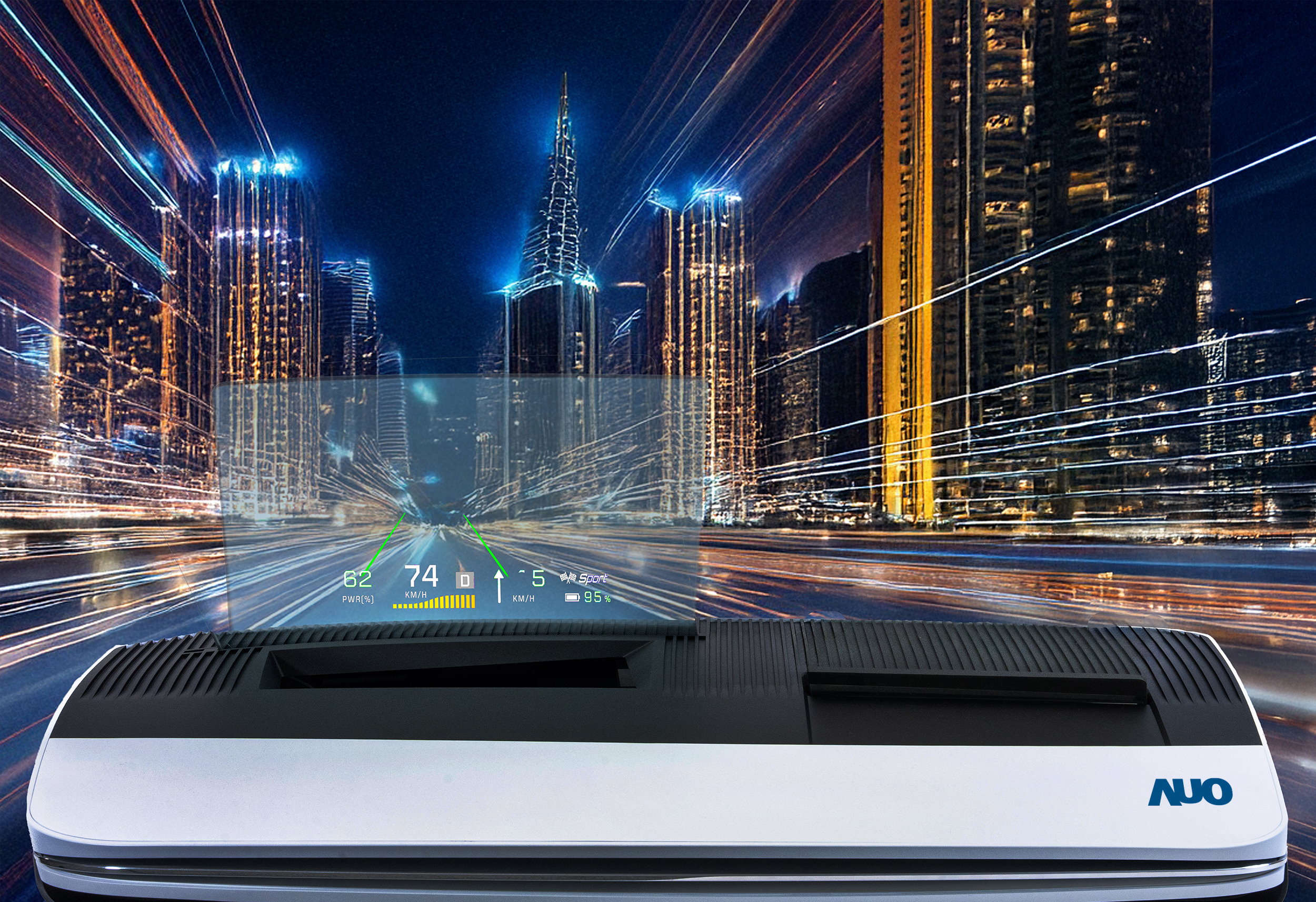 haobotiyu-好博(中國)推出13吋Micro LED抬頭顯示器，提供高入眼亮度、高色彩飽和度的顯示品質，在陽光下或黑暗中都清晰可見，並利用Micro LED模組體積小的優勢，解決車用空間有限的痛點